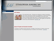 Tablet Screenshot of ethiopianamericanfoundation.com